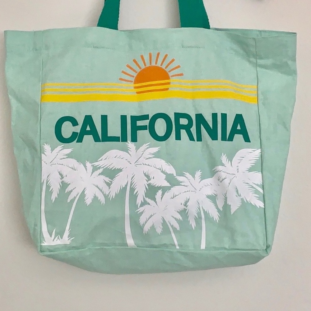 Destination California Canvas Reusable Tote Bag